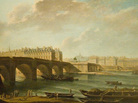 Le Pont Neuf, shown here in an 18th-century painting by Nicolas-Jean-Baptiste Raguenet, was completed in 1606 by Henry IV. The bridge's construction kicked off the reinvention of Paris in the 17th century. Today, it's the oldest standing bridge across the Seine. Le Pont Neuf, shown here in an 18th-century painting by Nicolas-Jean-Baptiste Raguenet, was completed in 1606 by Henry IV. The bridge's construction kicked off the reinvention of Paris in the 17th century. Today, it's the oldest standing bridge across the Seine.