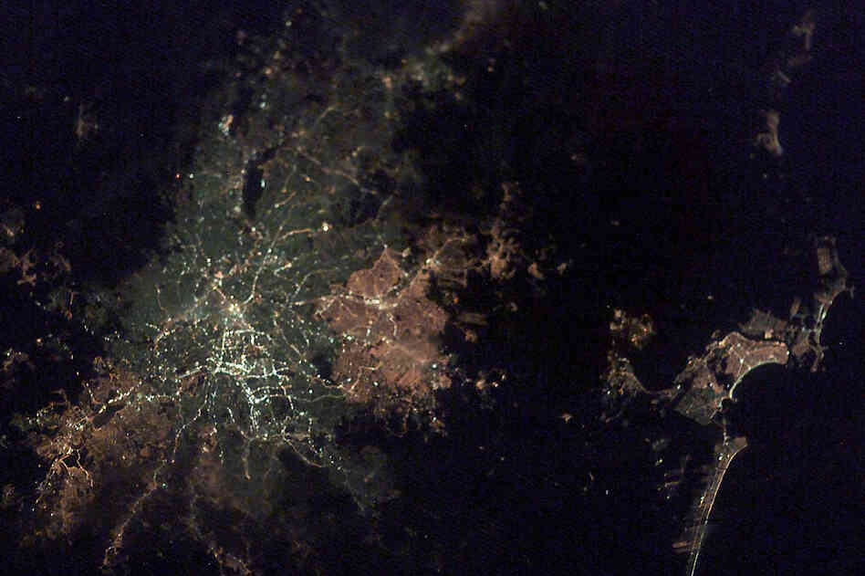 Sao Paolo, Brazil at night. Sao Paolo, Brazil at night.