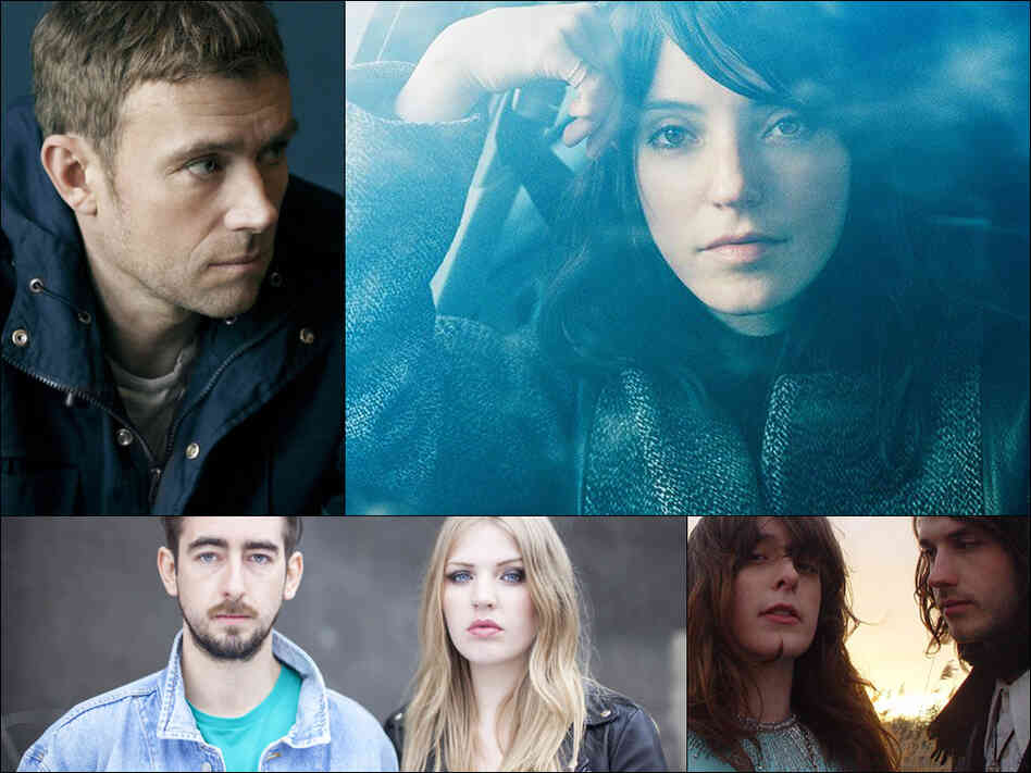 Clockwise from upper left: Damon Albarn, Sharon Van Etten, Beach House, Slow Club Clockwise from upper left: Damon Albarn, Sharon Van Etten, Beach House, Slow Club