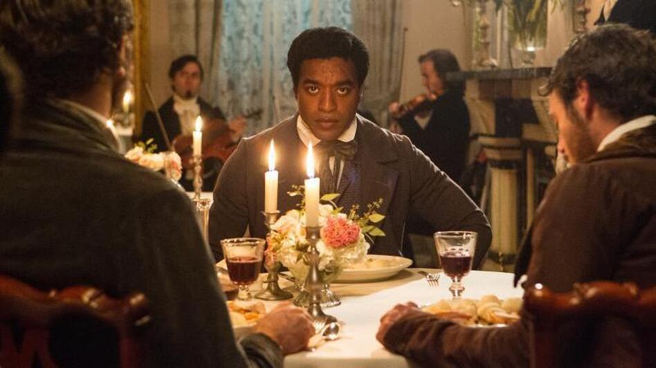 In Twelve Years A Slave, Chiwetel Ejiofor plays Solomon Northup, who was kidnapped and sold into slavery.