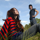Gazelle Amber Valentine (left) and Edgar Livengood of Jucifer. Gazelle Amber Valentine (left) and Edgar Livengood of Jucifer.