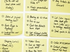 Grid of sticky notes with To Do lists on them. Grid of sticky notes with To Do lists on them.