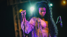 Kelis, seen here at NPR Music's SXSW Showcase in Austin, Texas on Wednesday night, performed her first show in America in almost four years. Kelis, seen here at NPR Music's SXSW Showcase in Austin, Texas on Wednesday night, performed her first show in America in almost four years.