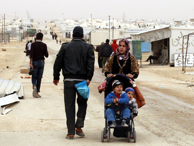 Syrian refugees have flooded the Zaatari refugee camp, near the Jordanian border with Syria.