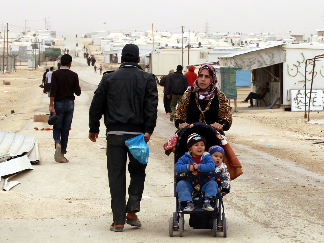 Syrian refugees have flooded the Zaatari refugee camp, near the Jordanian border with Syria.