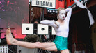 Kristina Hanses (of Swedish performance art duo Kristal and Jonny Boy) getting ready to bust a move. Kristina Hanses (of Swedish performance art duo Kristal and Jonny Boy) getting ready to bust a move.