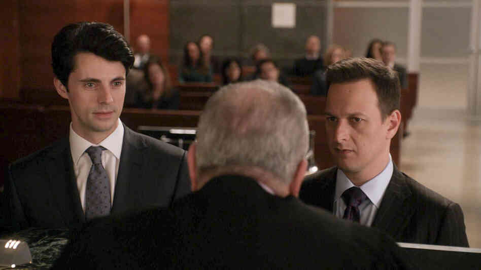 Matthew Goode (left) as Finn Polmar and Josh Charles (right) as Will Gardner in Sunday night's episode of CBS's The Good Wife. Matthew Goode (left) as Finn Polmar and Josh Charles (right) as Will Gardner in Sunday night's episode of CBS's The Good Wife.
