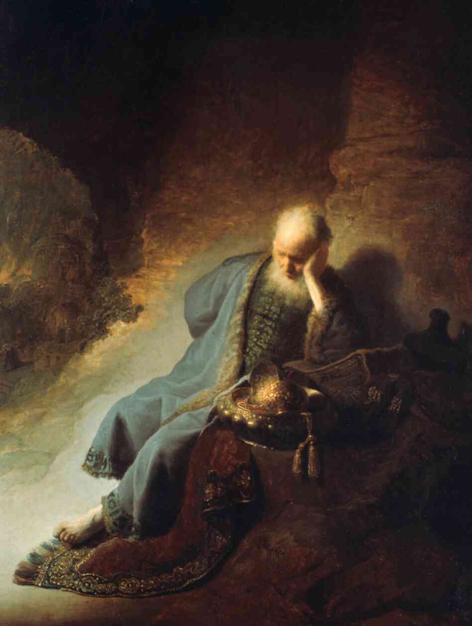 Jeremiah Lamenting the Destruction of Jerusalem, 1630, Rembrandt Jeremiah Lamenting the Destruction of Jerusalem, 1630, Rembrandt