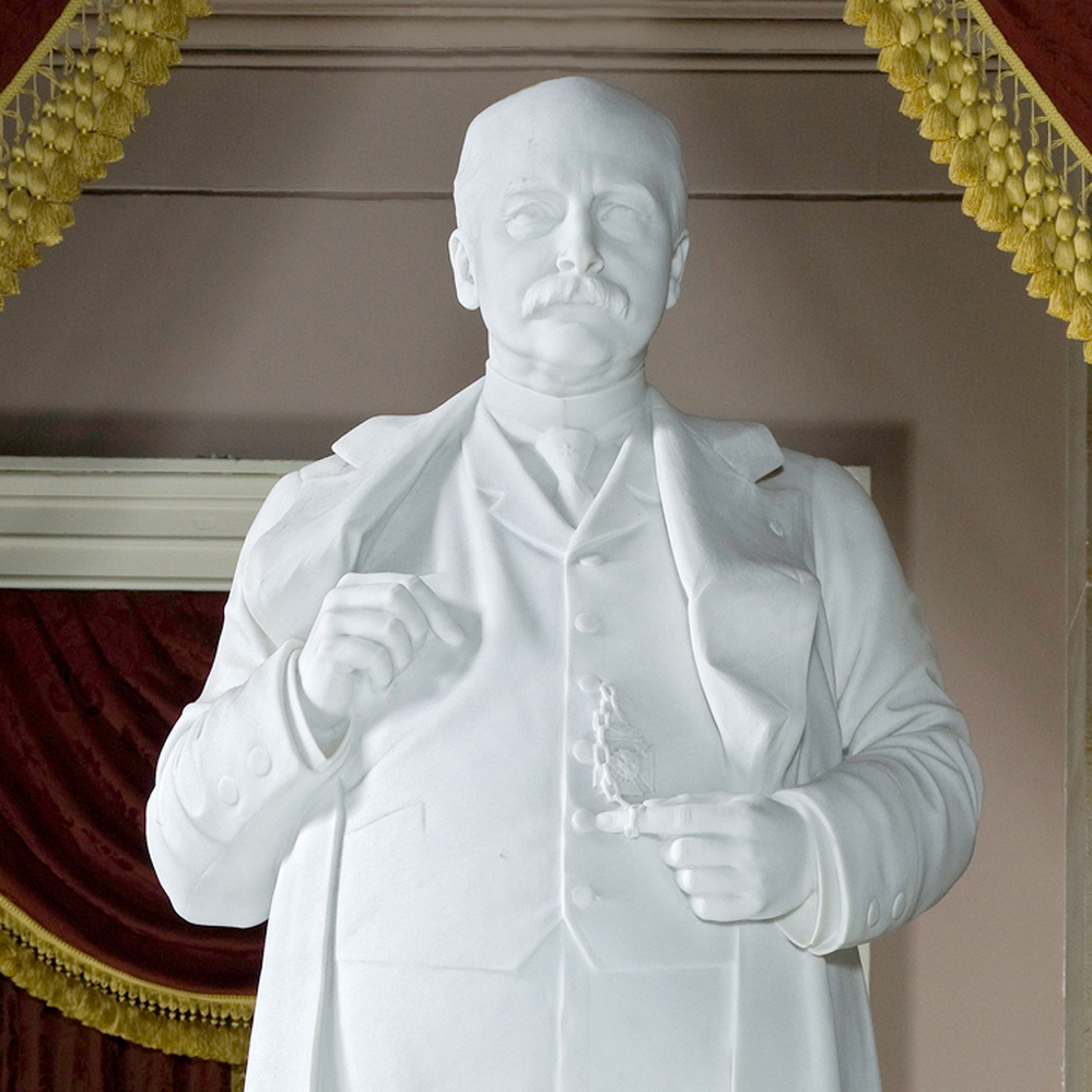 Sen. George Shoup, who died in 1904, was Idaho's first governor. "He protrudes," says Senate historian Don Ritchie. "This was the epitome of success in the late 19th century." But the link between corpulence and power would cast a dark shadow within the halls of Congress.