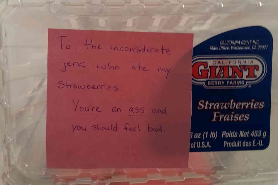 Stop, Thief! When Colleagues Steal From The Office Fridge The Salt NPR
