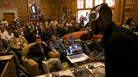 9th Wonder addresses Harvard students in a scene from the documentary The Hip-Hop Fellow, which chronicles a year the producer spent teaching hip-hop culture as an academic subject. 9th Wonder addresses Harvard students in a scene from the documentary The Hip-Hop Fellow, which chronicles a year the producer spent teaching hip-hop culture as an academic subject.