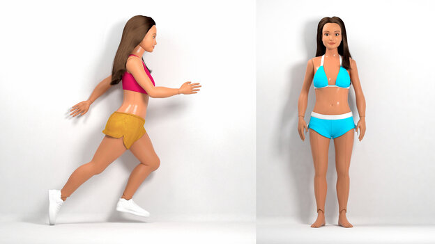 Look familiar? Artist Nickolay Lamm designed a doll to look like the average 19-year-old walking — or running — on the street. Look familiar? Artist Nickolay Lamm designed a doll to look like the average 19-year-old walking — or running — on the street.