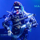 Z-Machines, a "power trio" designed by Japanese roboticists, on stage in Tokyo last year. The songs on Music for Robots, a new EP by the U.K. artist Squarepusher, is performed entirely by the group. Z-Machines, a "power trio" designed by Japanese roboticists, on stage in Tokyo last year. The songs on Music for Robots, a new EP by the U.K. artist Squarepusher, is performed entirely by the group.