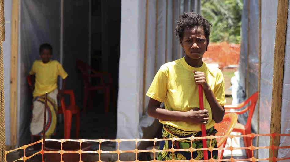Rose Komano, 18 and the mother of three, was the first Ebola patient to overcome the virus in southeastern Guinea, the epicenter of the outbreak. On April 3, she posed at a health clinic in the Gueckedou region. Rose Komano, 18 and the mother of three, was the first Ebola patient to overcome the virus in southeastern Guinea, the epicenter of the outbreak. On April 3, she posed at a health clinic in the Gueckedou region.
