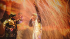 Big Boi (left) and Andre 3000 perform on stage at Coachella during the first stop on OutKast's reunion tour. Big Boi (left) and Andre 3000 perform on stage at Coachella during the first stop on OutKast's reunion tour.