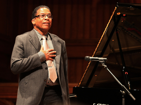 Herbie Hancock speaks at the American Academy of Arts and Sciences Induction Ceremony 2013 at Harvard University. The JJA awarded the pianist with a Lifetime Achievement Award on Tuesday. Herbie Hancock speaks at the American Academy of Arts and Sciences Induction Ceremony 2013 at Harvard University. The JJA awarded the pianist with a Lifetime Achievement Award on Tuesday.
