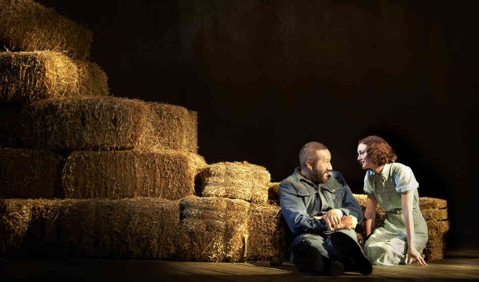 "Any time you're playing someone with a cognitive disability of any kind it's dangerous territory," says Chris O'Dowd, of playing Lennie, in John Steinbeck's Of Mice and Men. Leighton Meester plays the wife of Curley, the son of Lennie's boss. "Any time you're playing someone with a cognitive disability of any kind it's dangerous territory," says Chris O'Dowd, of playing Lennie, in John Steinbeck's Of Mice and Men. Leighton Meester plays the wife of Curley, the son of Lennie's boss.