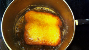 We recommend pan-frying to get as much butter as possible into a piece of toast.