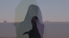 A scene from the video for Melaena Cadiz's song "Needles River." A scene from the video for Melaena Cadiz's song "Needles River."