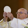 Pope Francis as he celebrated Communion last July in Brazil.