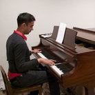 Vijay Iyer practices in his home. Vijay Iyer practices in his home.