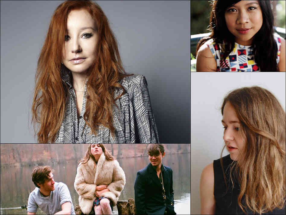 Clockwise from upper left: Tori Amos, Zee Avi, Alice Boman, Fenster Clockwise from upper left: Tori Amos, Zee Avi, Alice Boman, Fenster