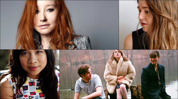 Clockwise from upper left: Tori Amos, Zee Avi, Alice Boman, Fenster (Courtesy of the artists)
