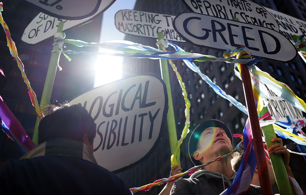 The Occupy Wall Street movement helped put the issue of income inequality in the spotlight. But economists say there's a balance. (Image credit: Getty Images)