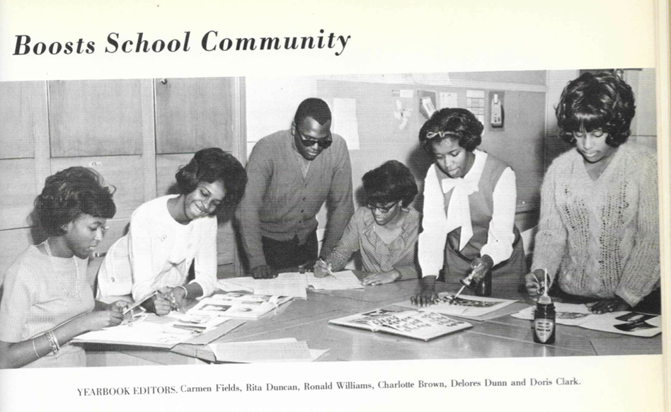A page from Carmen Field's 1966 high school yearbook. Fields grew up in Tulsa, Okla., and says that in her segregated community, she felt supported, valued and welcomed. A page from Carmen Field's 1966 high school yearbook. Fields grew up in Tulsa, Okla., and says that in her segregated community, she felt supported, valued and welcomed.