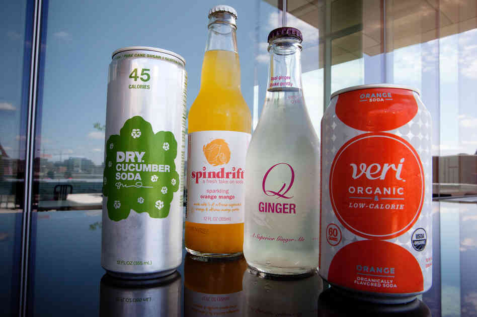 Samples from Dry Soda, Spindrift, Q and Veri Organic, four small companies that are trying to win back soda lovers by lowering the sugar. Samples from Dry Soda, Spindrift, Q and Veri Organic, four small companies that are trying to win back soda lovers by lowering the sugar.