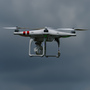 A drone in flight.