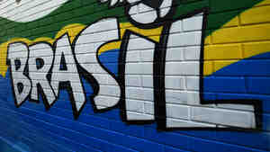 A mural in Rio de Janeiro.