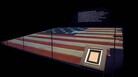 The Star-Spangled Banner manuscript and flag together in a gallery at the National Museum of American History. The Star-Spangled Banner manuscript and flag together in a gallery at the National Museum of American History.