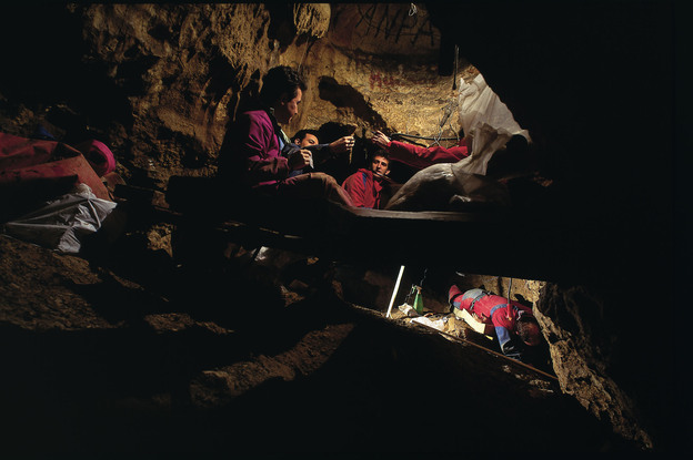 This cave in Spain — the Sima de los Huesos site — has yielded the biggest collection of ancient human fossils ever recovered from a single site. (Image credit: Madrid Scientific Films)