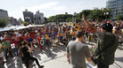 Hundreds of musicians descended upon an iconic New York city spot to perform. Hundreds of musicians descended upon an iconic New York city spot to perform.