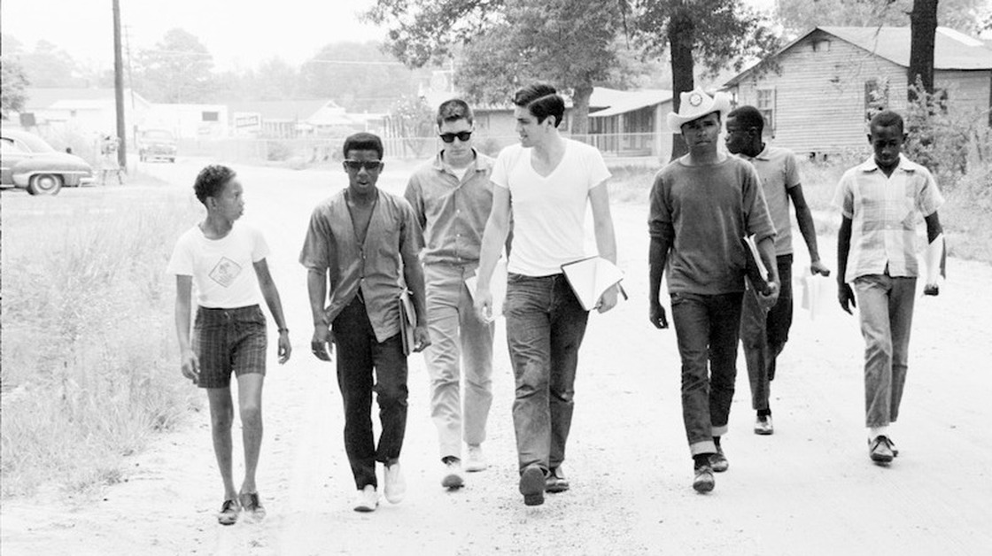 Freedom Summer volunteers and locals canvass in Mississippi in 1964 to get black people to the polls. Freedom Summer volunteers and locals canvass in Mississippi in 1964 to get black people to the polls.