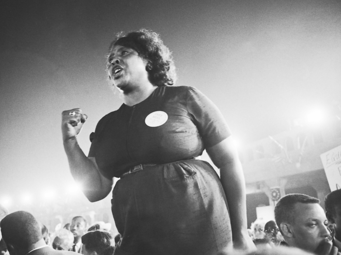 Fannie Lou Hamer was an activist who spoke out for black rights during Freedom Summer. Fannie Lou Hamer was an activist who spoke out for black rights during Freedom Summer.