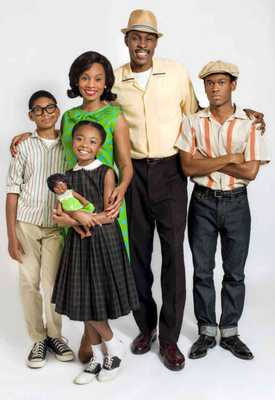 The Watsons Go to Birmingham features a black family from Flint, Mich., on a road trip to Birmingham, Ala. (from left, Bryce Clyde Jenkins, Skai Jackson, Anika Noni Rose, Wood Harris and Harrison Knight). The Watsons Go to Birmingham features a black family from Flint, Mich., on a road trip to Birmingham, Ala. (from left, Bryce Clyde Jenkins, Skai Jackson, Anika Noni Rose, Wood Harris and Harrison Knight).