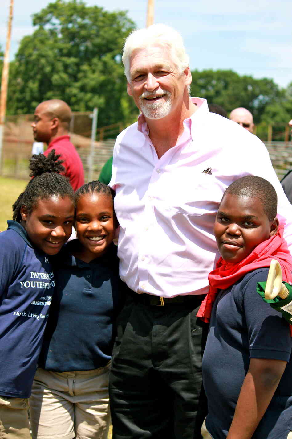 In addition to working as a pastor, Joe Ehrmann volunteers as a coach at Gilman School in Baltimore. In addition to working as a pastor, Joe Ehrmann volunteers as a coach at Gilman School in Baltimore.