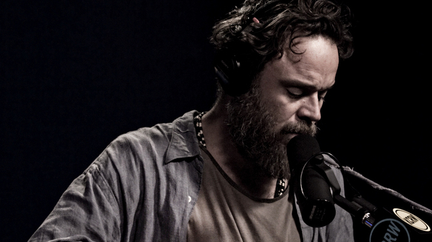 Rodrigo Amarante performs live for Morning Becomes Eclectic. (KCRW)