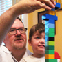 Brent Almond with his 4-year-old son, Jon. Almond began blogging several years ago to review kids' products, but soon found that he got more satisfaction from chronicling daily life as a father.