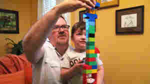 Brent Almond with his 4-year-old son, Jon. Almond began blogging several years ago to review kids' products, but soon found that he got more satisfaction from chronicling daily life as a father.