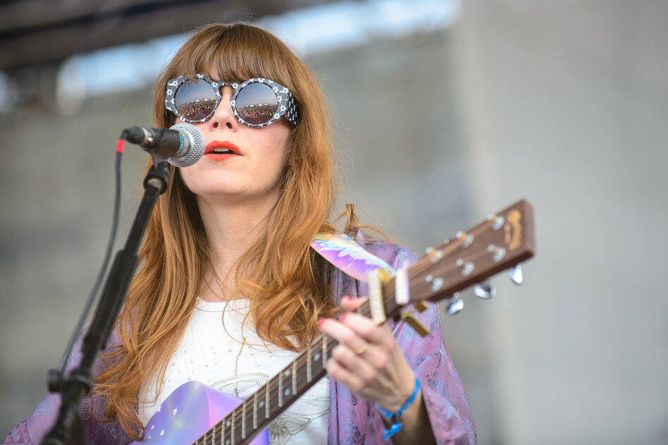 Jenny Lewis performs at the 2014 Newport Folk Festival.