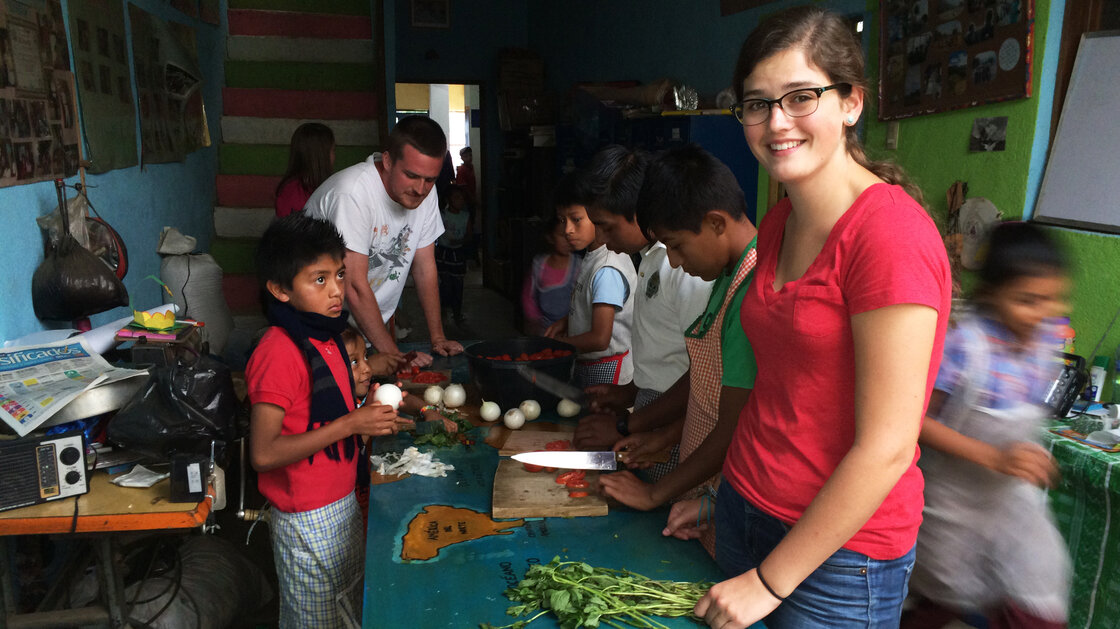 Haley Nordeen, 19, is spending the entire summer at the Prodesenh center in San Mateo Milpas Altas, Guatemala. The American University student helped build the center's new library. Haley Nordeen, 19, is spending the entire summer at the Prodesenh center in San Mateo Milpas Altas, Guatemala. The American University student helped build the center's new library.