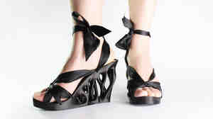 "Myth" is Continuum's flagship, 3-D printed shoe collection. Continuum is based in New York City.