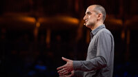 Writer Jon Mooallem on the TED stage.