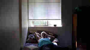 Dan Huff rests after a long day's work. He spent much of his life incarcerated in the California prison system. Now, he lives in drug- and alcohol-free transitional housing in Portland, Ore.