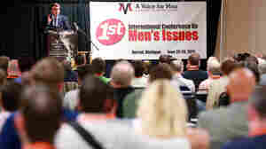 Mike Buchanan gives his presentation, "Let's Get Political," at the International Conference on Men's Issues, held in June near Detroit. Buchanan founded a political party in the U.K., Justice for Men & Boys, in 2013.