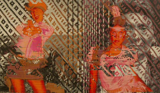 Sarah Sense embodies the Cowgirl and Indian princess roles in her art. Sarah Sense embodies the Cowgirl and Indian princess roles in her art.