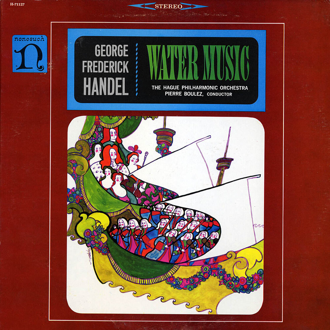 Pierre Boulez conducts George Frideric Handel's Water Music, released in 1964.